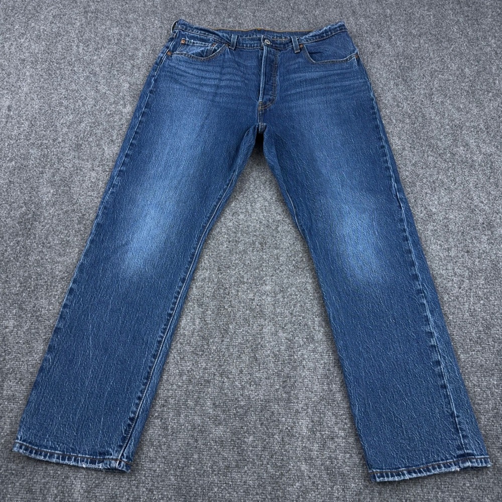 Levis Premium 501 Original Fit Jeans Women 34x30 Medium Wash Button Fly Straight